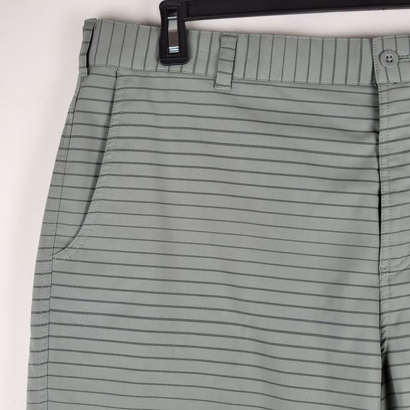Nike Tour Performance Modern Tech 12” Golf Shorts Mens 38 Gray Striped Stretch - Picture 4 of 11